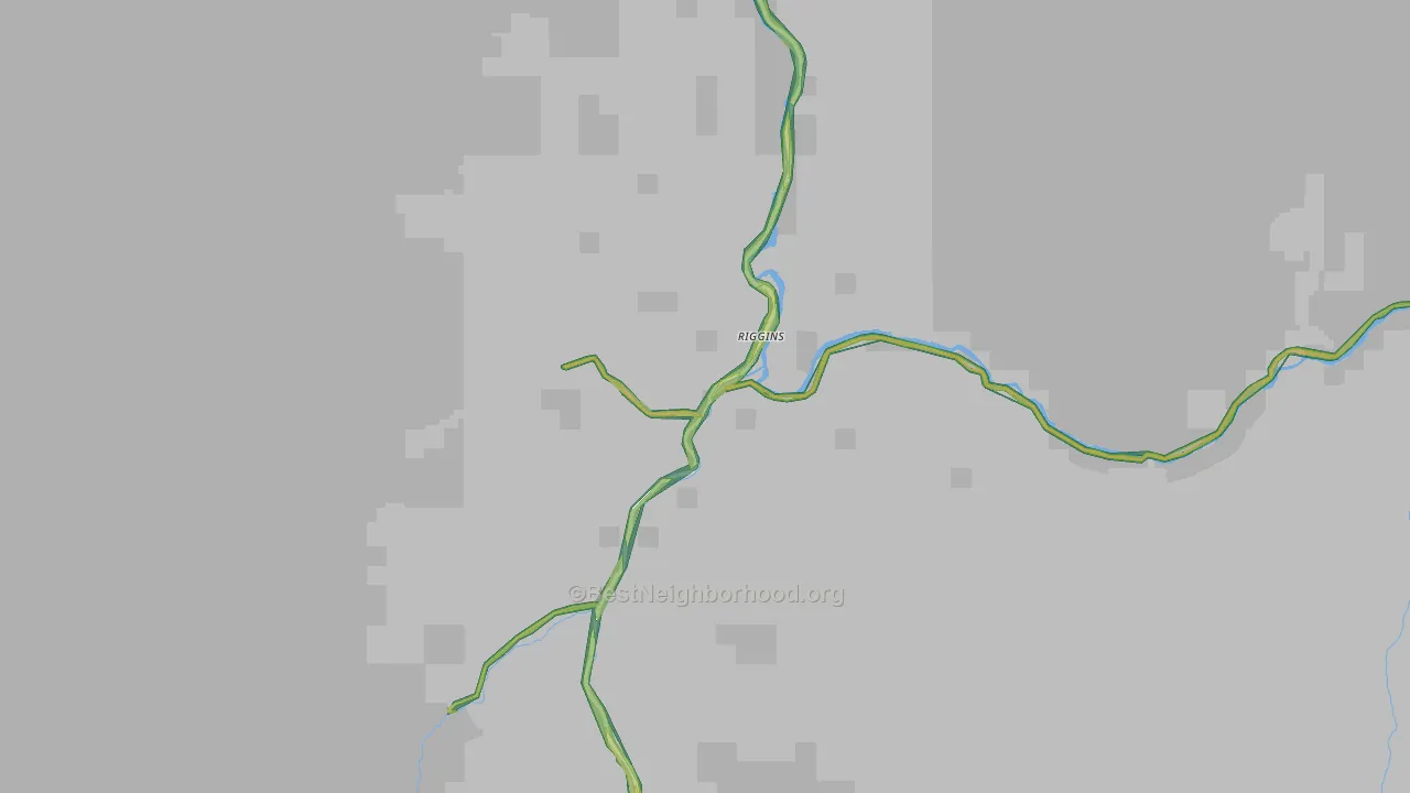 Riggins, ID Map of Noise Levels in Riggins