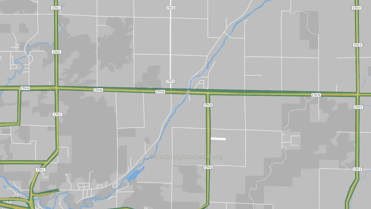 Ringle, WI Map of Noise Levels in Ringle