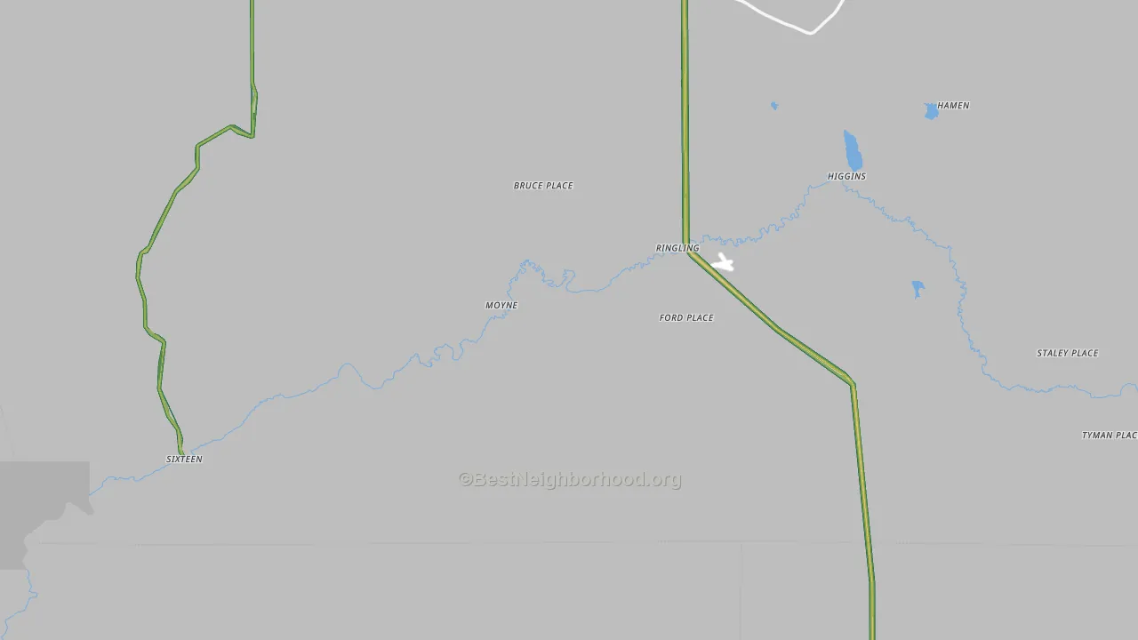 Ringling, MT Map of Noise Levels in Ringling