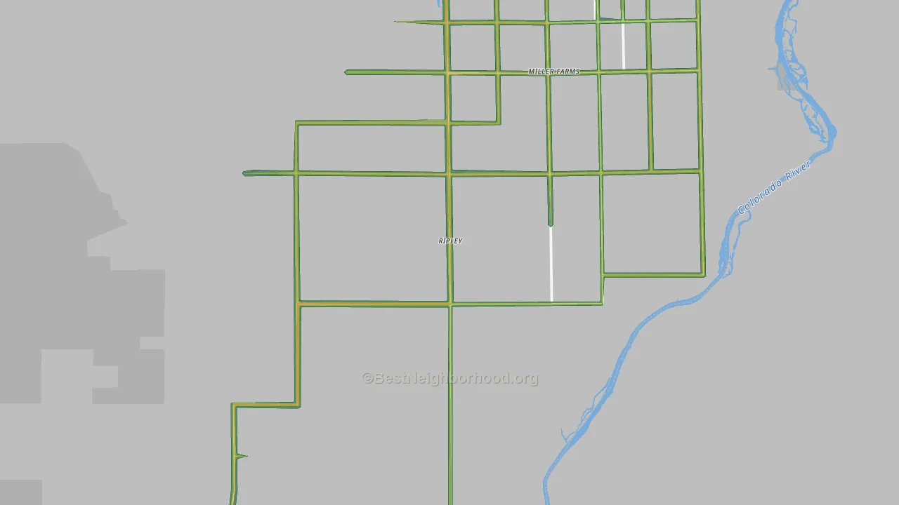 Ripley, CA Map of Noise Levels in Ripley