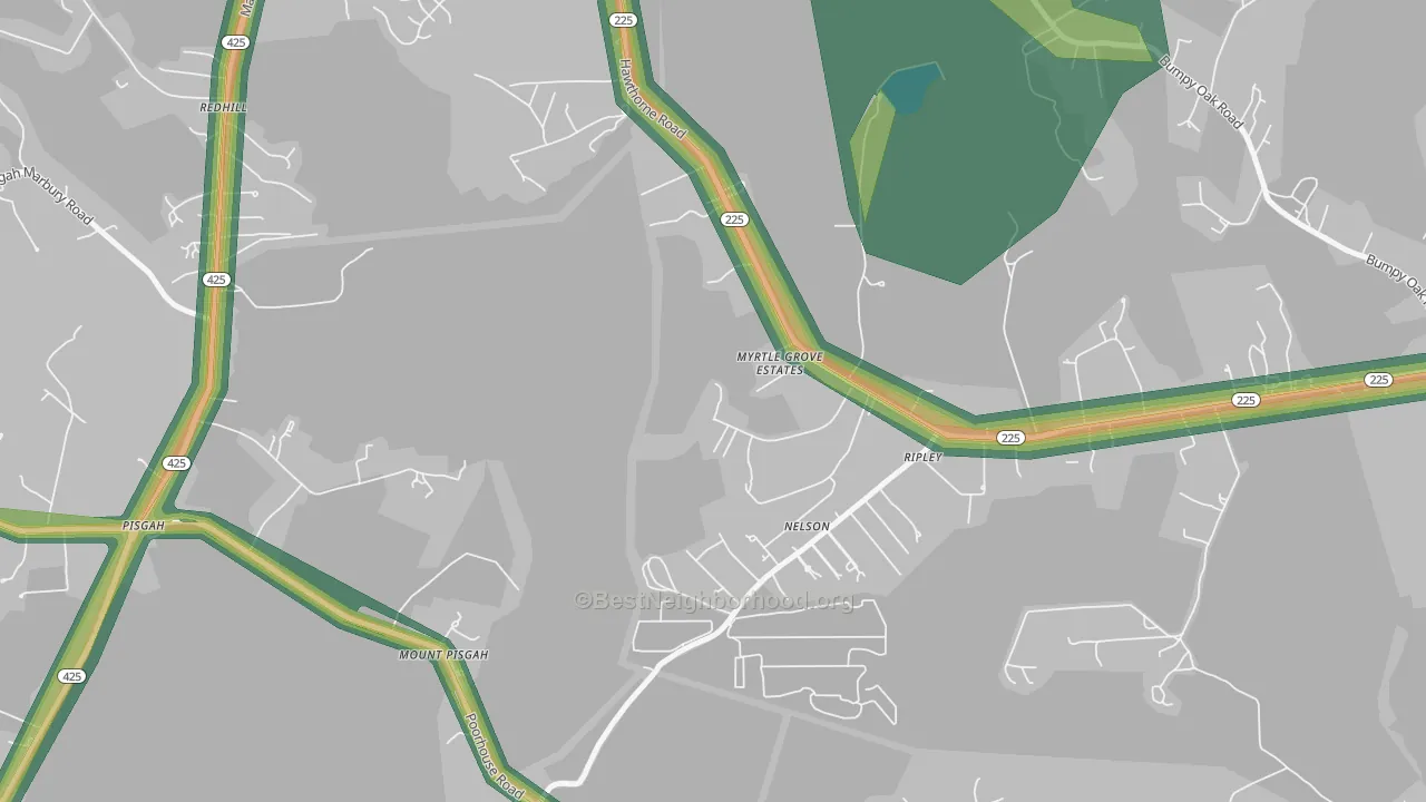 Ripley, MD Map of Noise Levels in Ripley