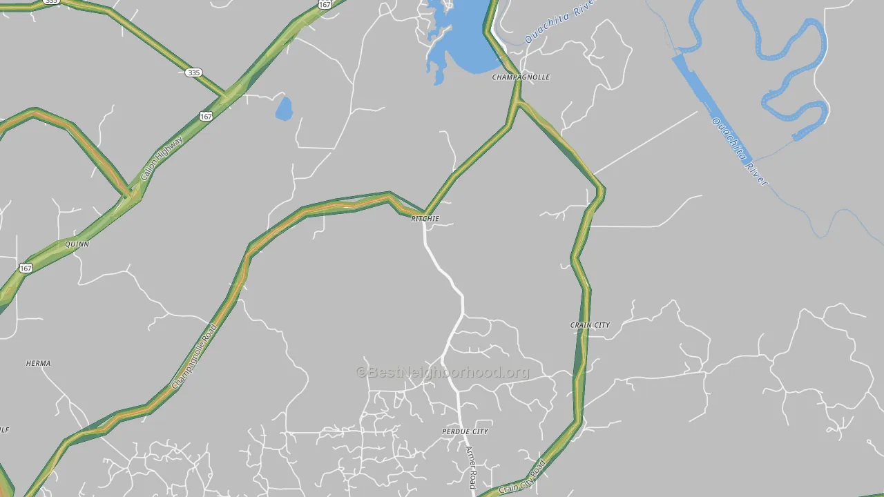 Ritchie, AR Map of Noise Levels in Ritchie