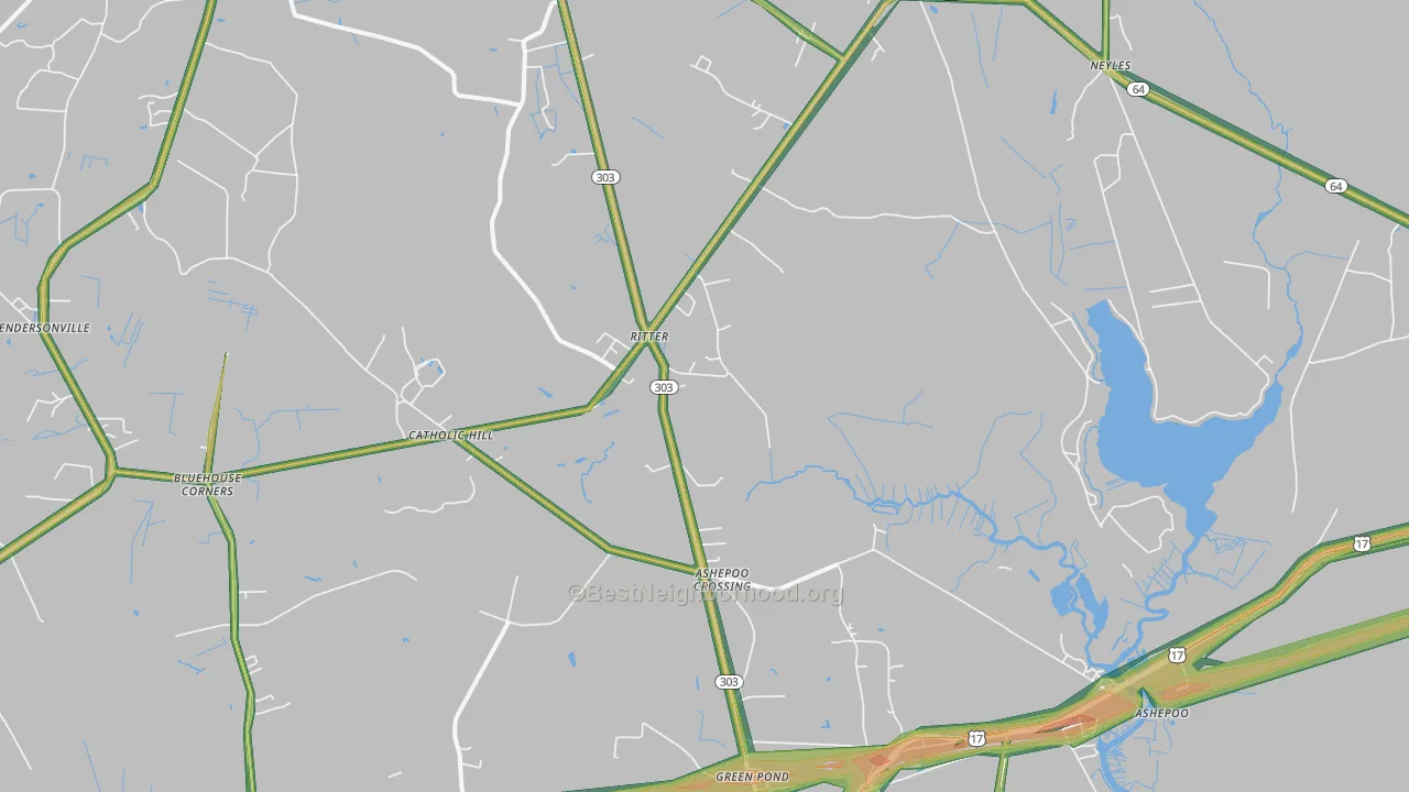 Ritter, SC Map of Noise Levels in Ritter