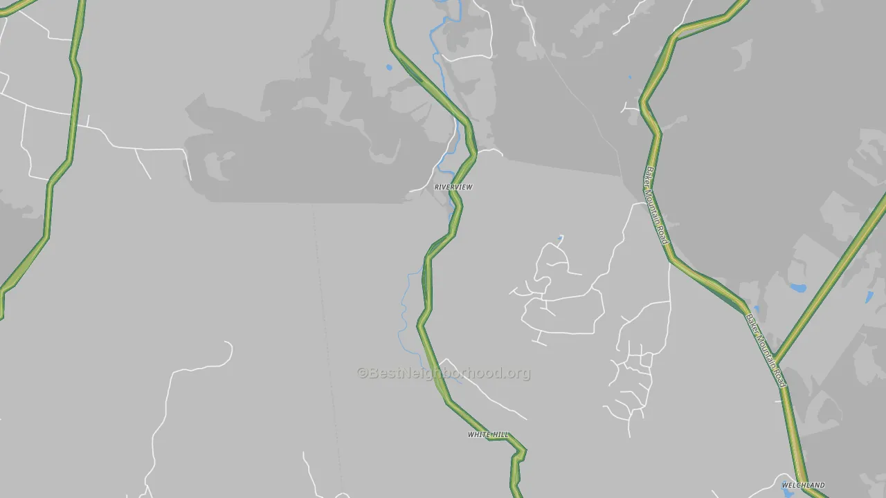 Riverview, TN Map of Noise Levels in Riverview