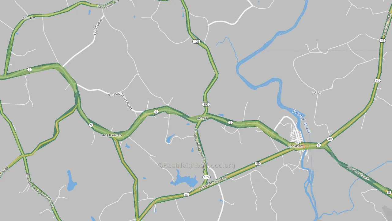 Robat, SC Map of Noise Levels in Robat