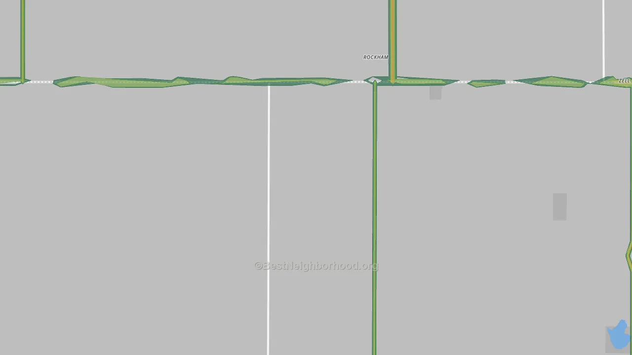 Rockham, SD Map of Noise Levels in Rockham