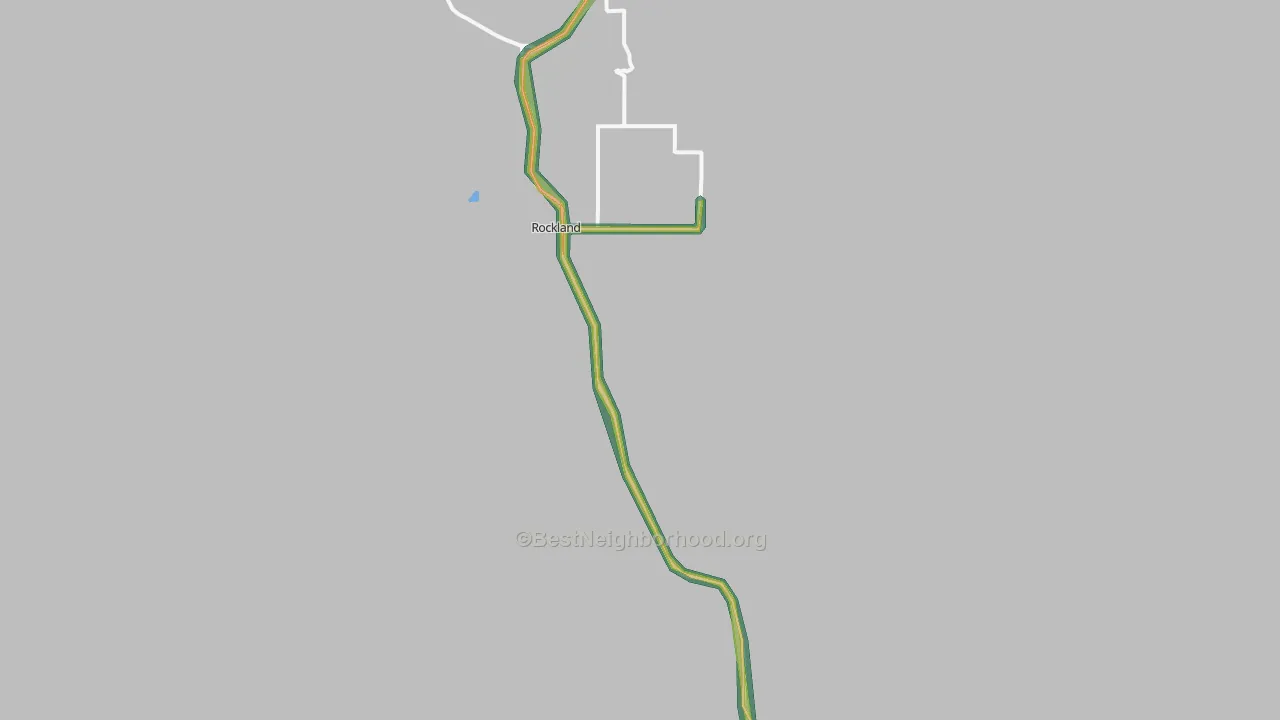 Rockland, ID Map of Noise Levels in Rockland