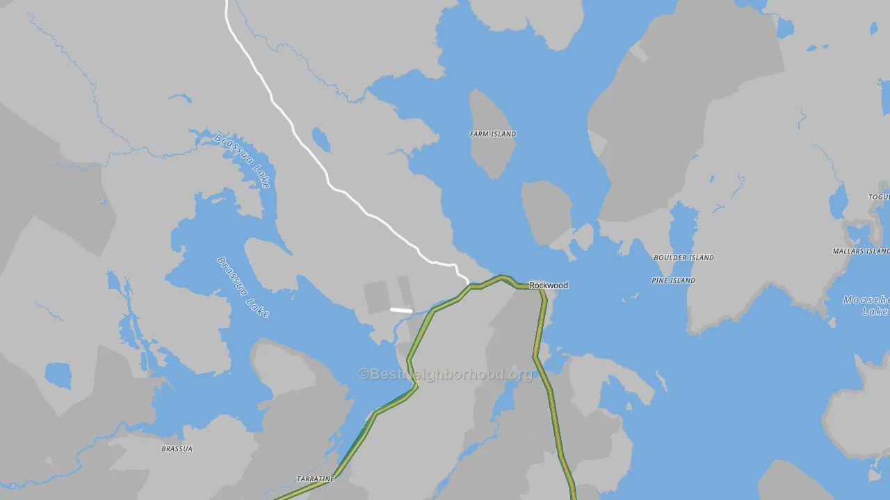 Rockwood, ME Map of Noise Levels in Rockwood