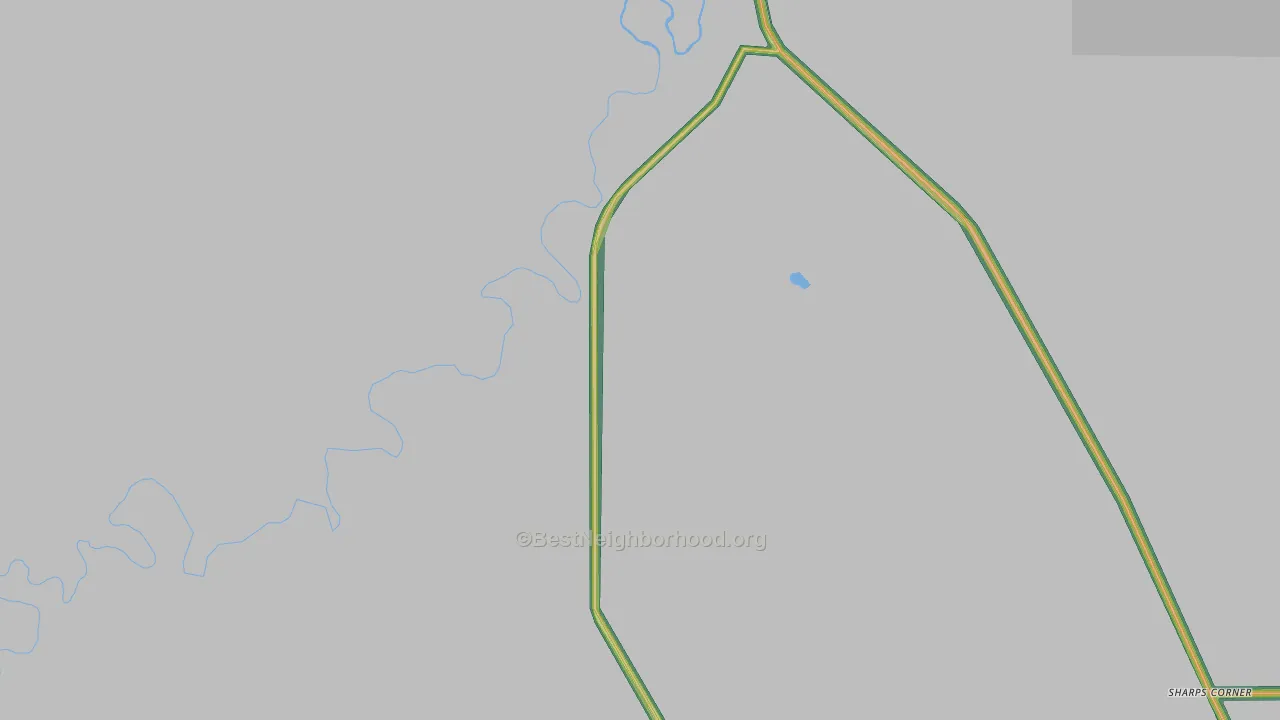 Rockyford, SD Map of Noise Levels in Rockyford