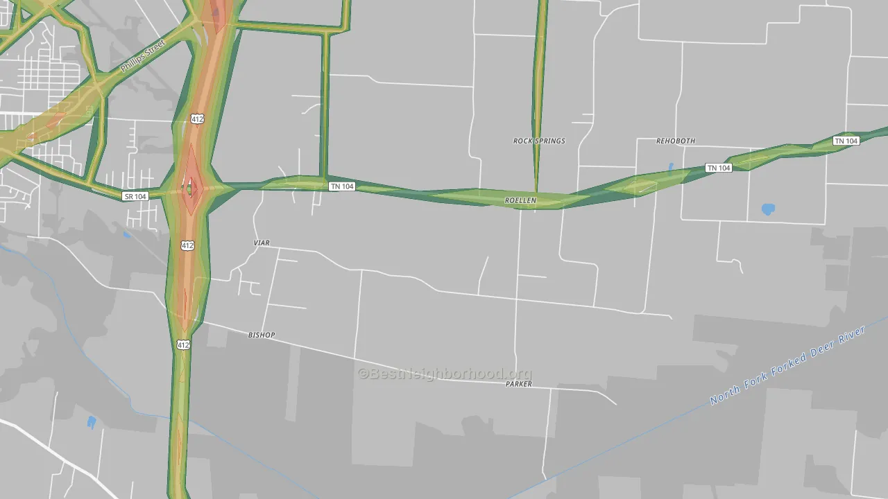 RoEllen, TN Map of Noise Levels in RoEllen