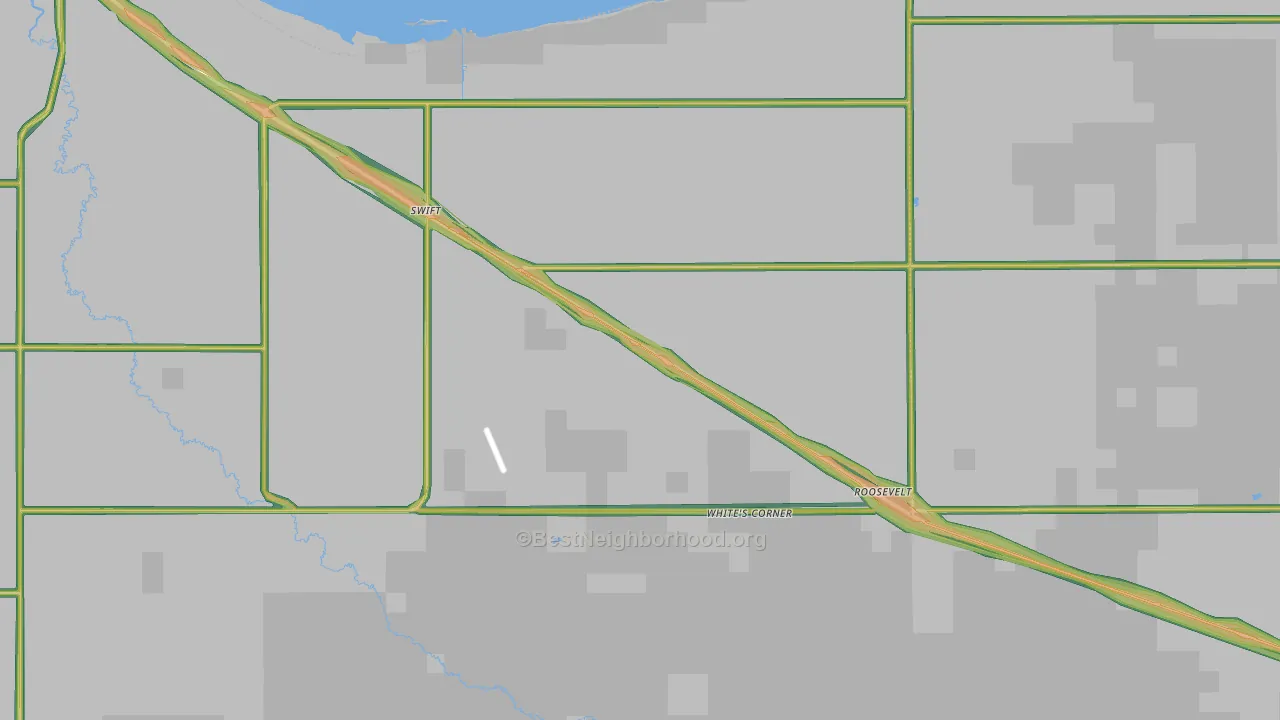 Roosevelt, MN Map of Noise Levels in Roosevelt