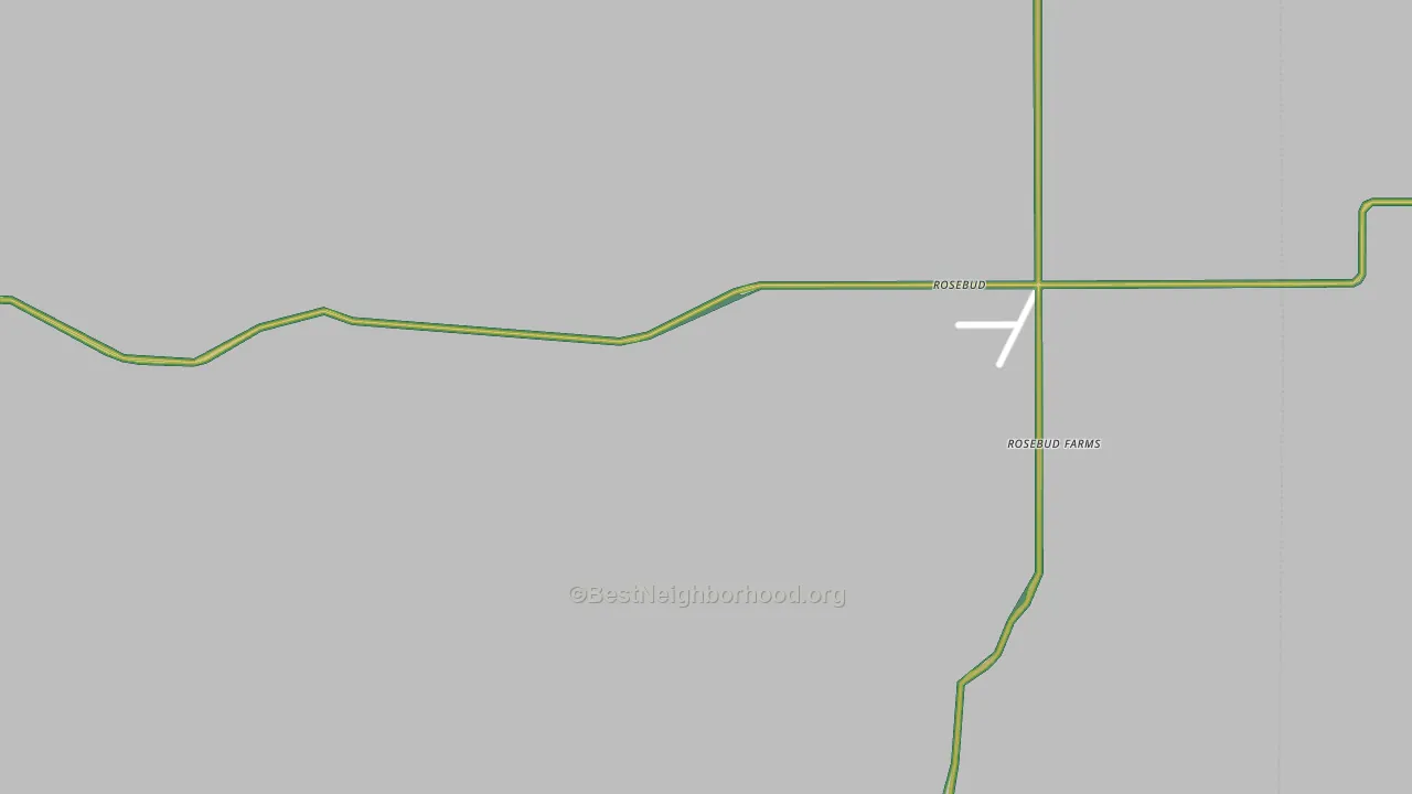 Rosebud, NM Map of Noise Levels in Rosebud