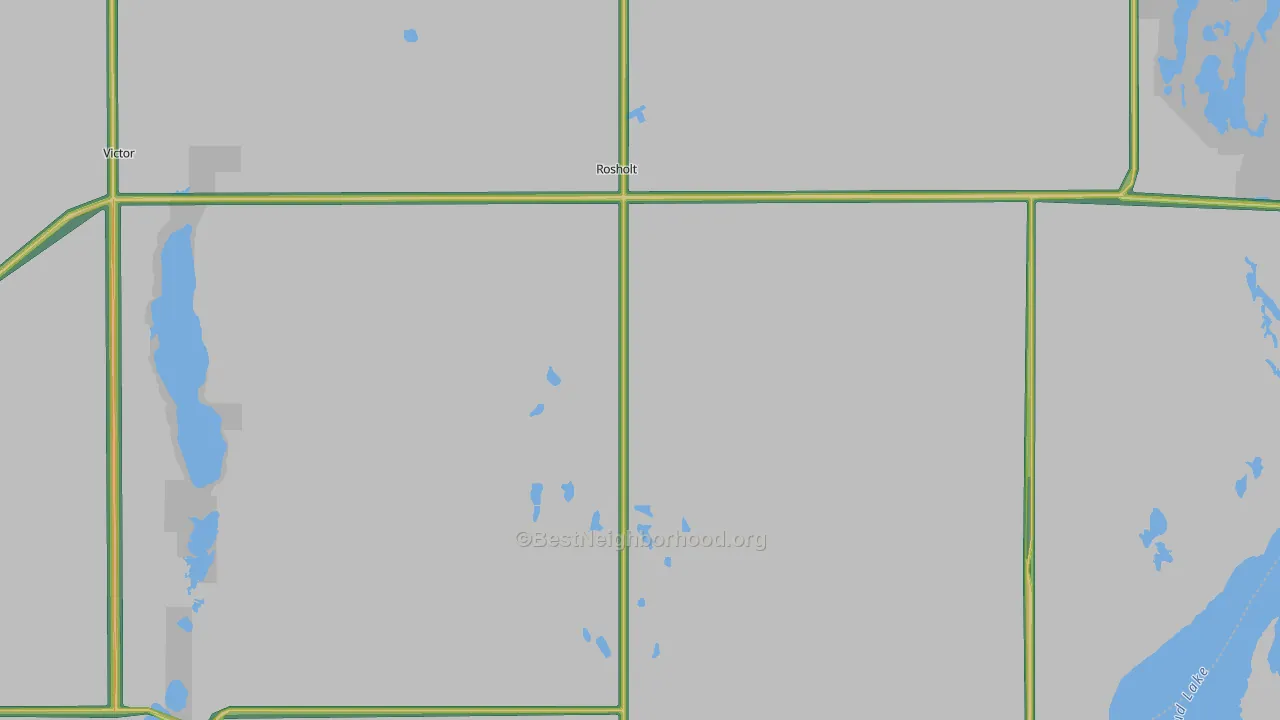 Rosholt, SD Map of Noise Levels in Rosholt