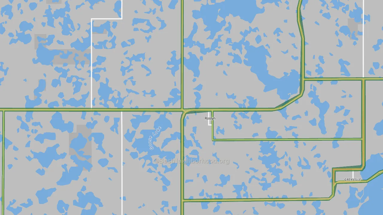 Roslyn, SD Map of Noise Levels in Roslyn