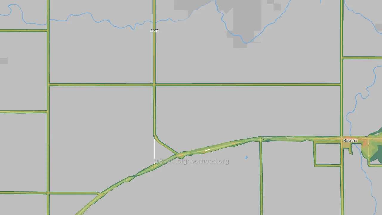 Ross, MN Map of Noise Levels in Ross