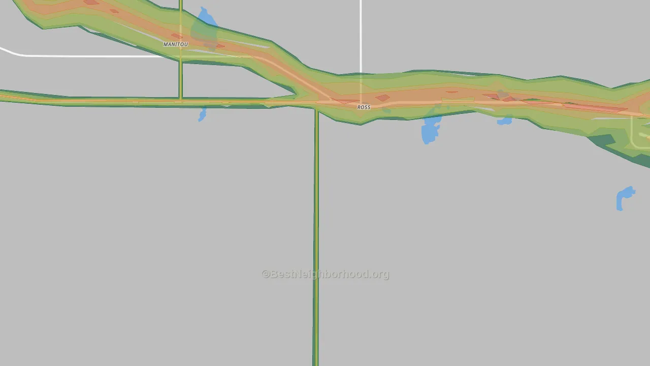 Ross, ND Map of Noise Levels in Ross