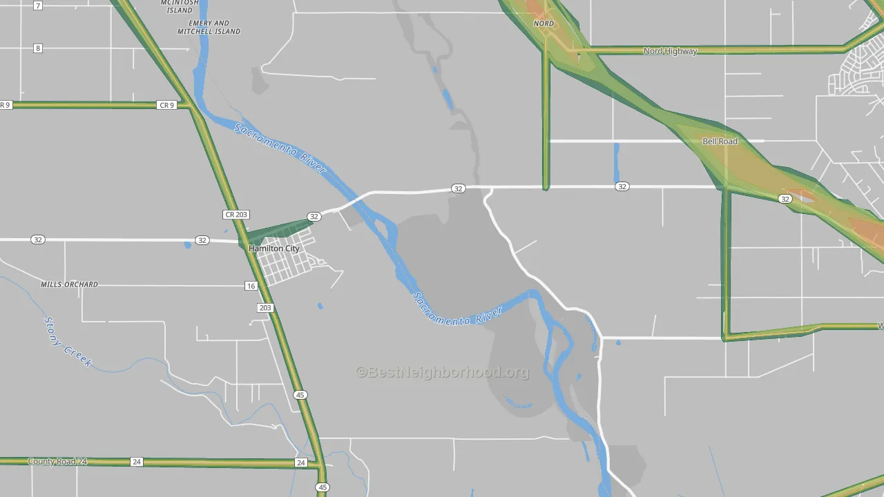 Rotavele, CA Map of Noise Levels in Rotavele
