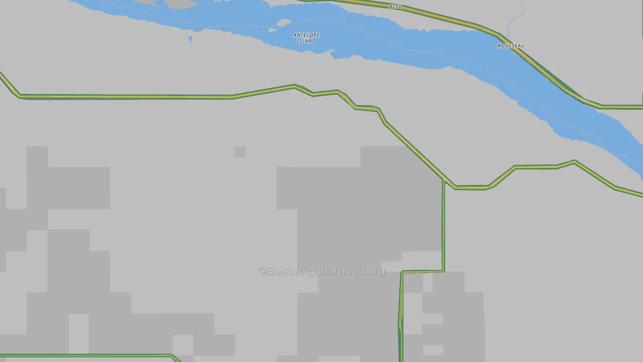Rousseau, SD Map of Noise Levels in Rousseau