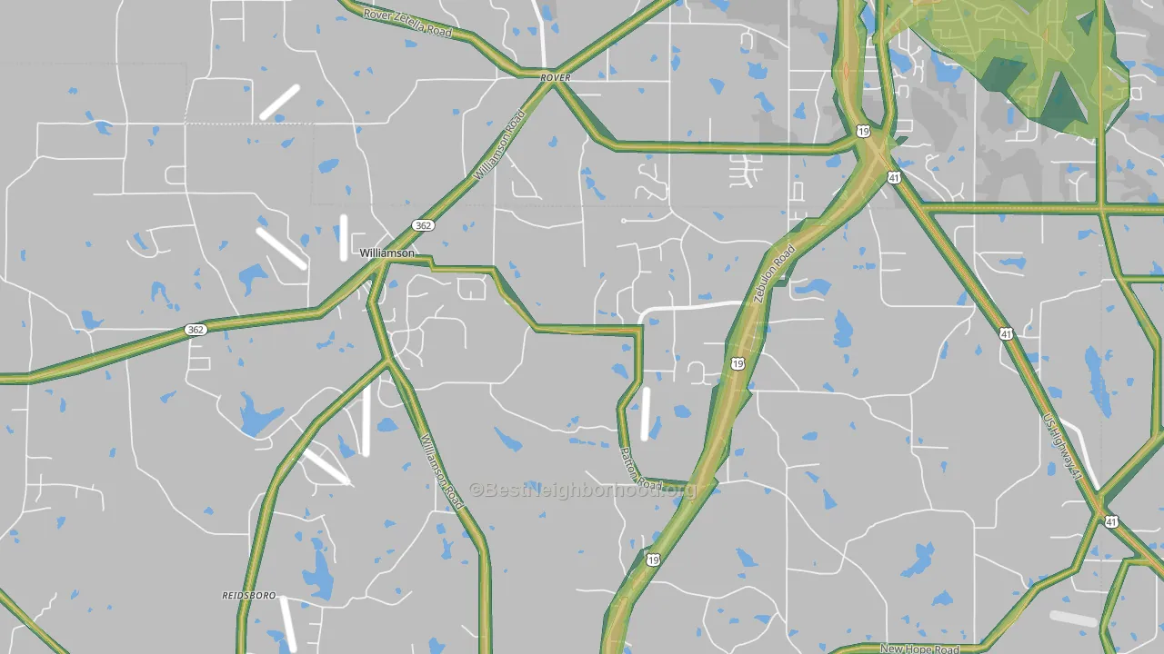 Rover, GA Map of Noise Levels in Rover