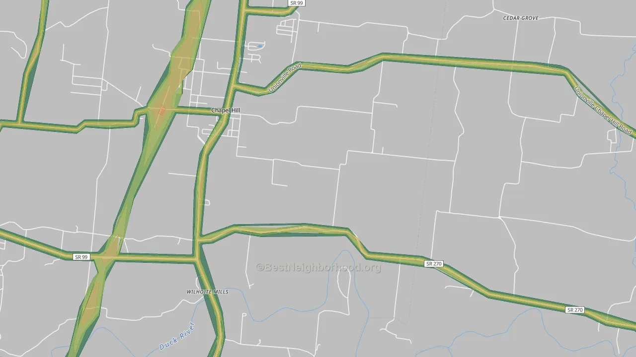 Rover, TN Map of Noise Levels in Rover