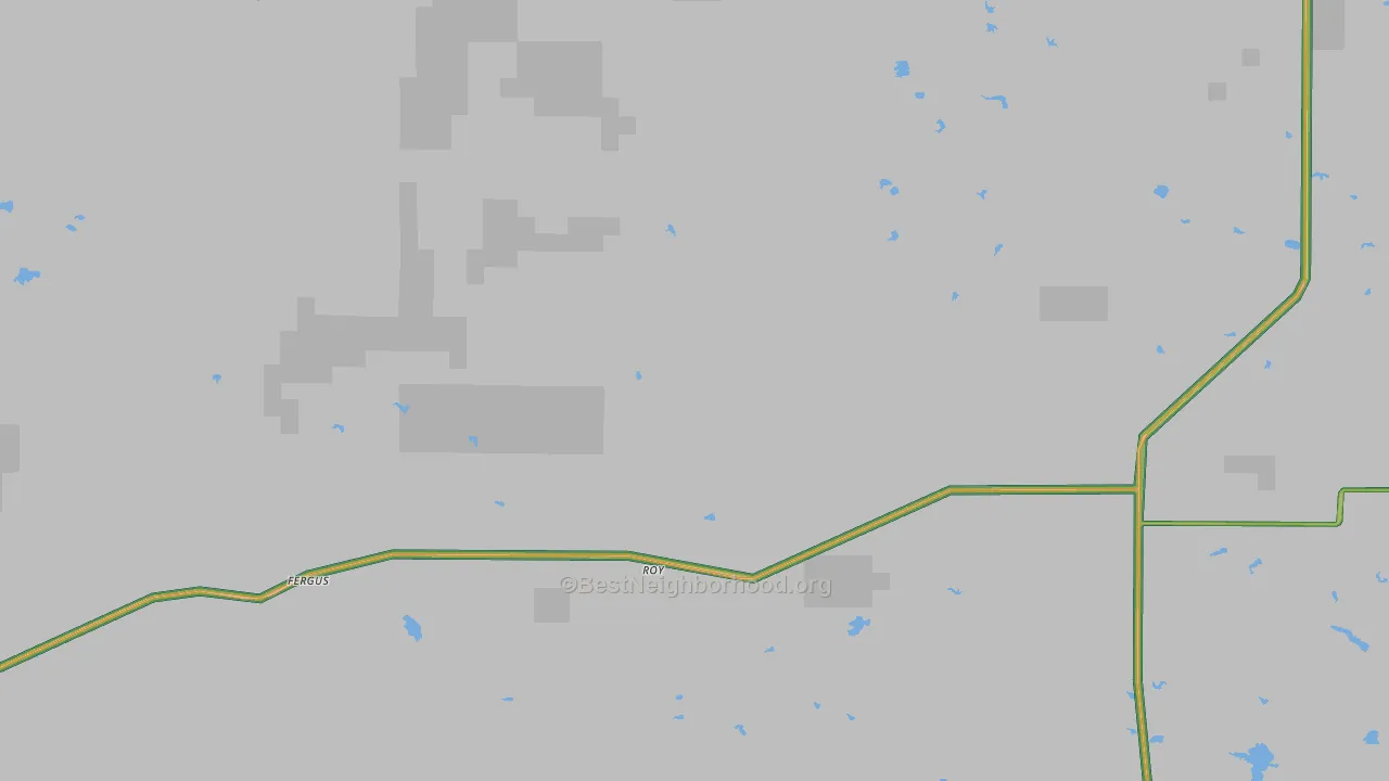 Roy, MT Map of Noise Levels in Roy