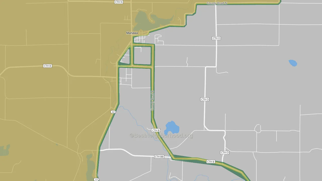 Royalton, WI Map of Noise Levels in Royalton