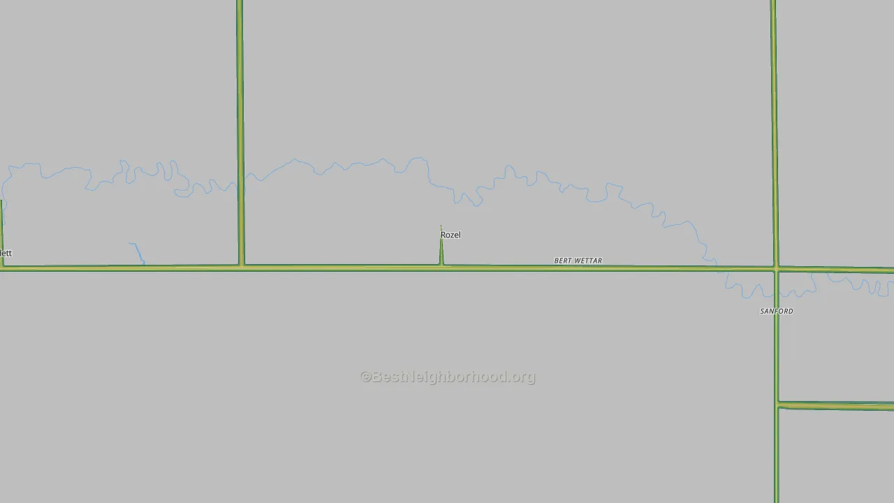 Rozel, KS Map of Noise Levels in Rozel