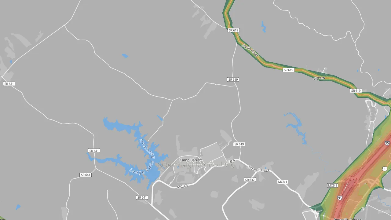 Ruby, VA Map of Noise Levels in Ruby