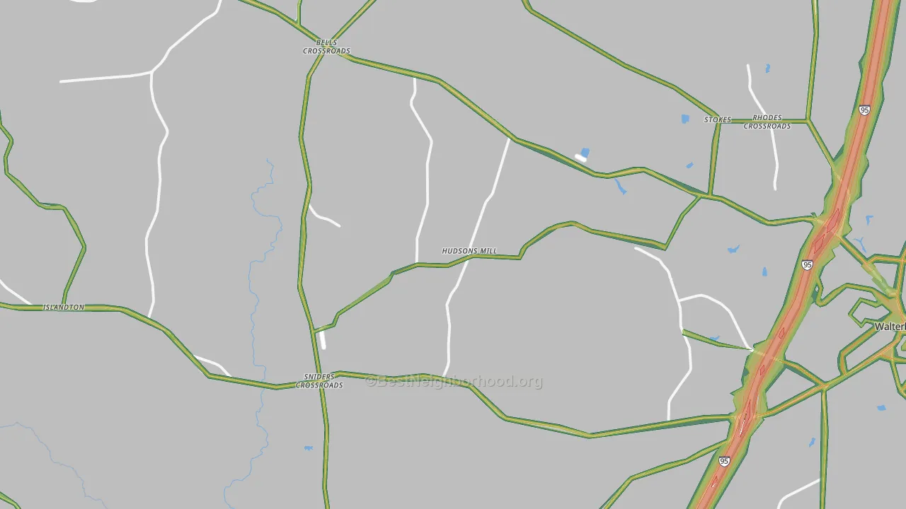 Ruffin, SC Map of Noise Levels in Ruffin