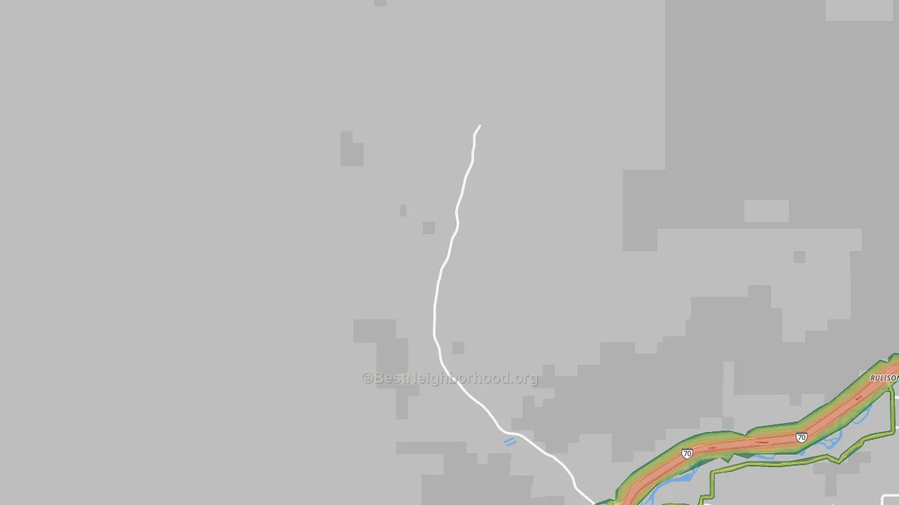 Rulison, CO Map of Noise Levels in Rulison