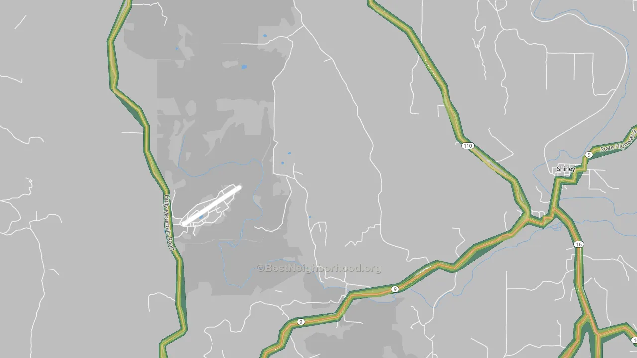Rushing, AR Map of Noise Levels in Rushing
