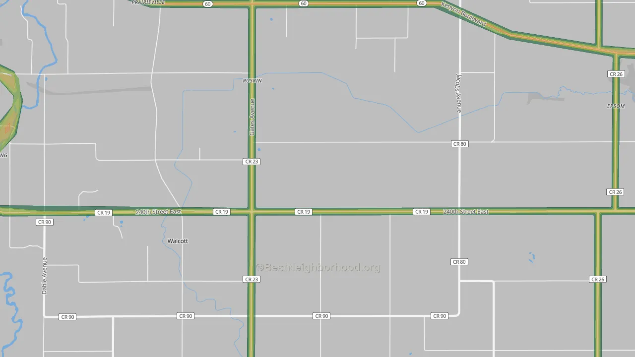 Ruskin, MN Map of Noise Levels in Ruskin