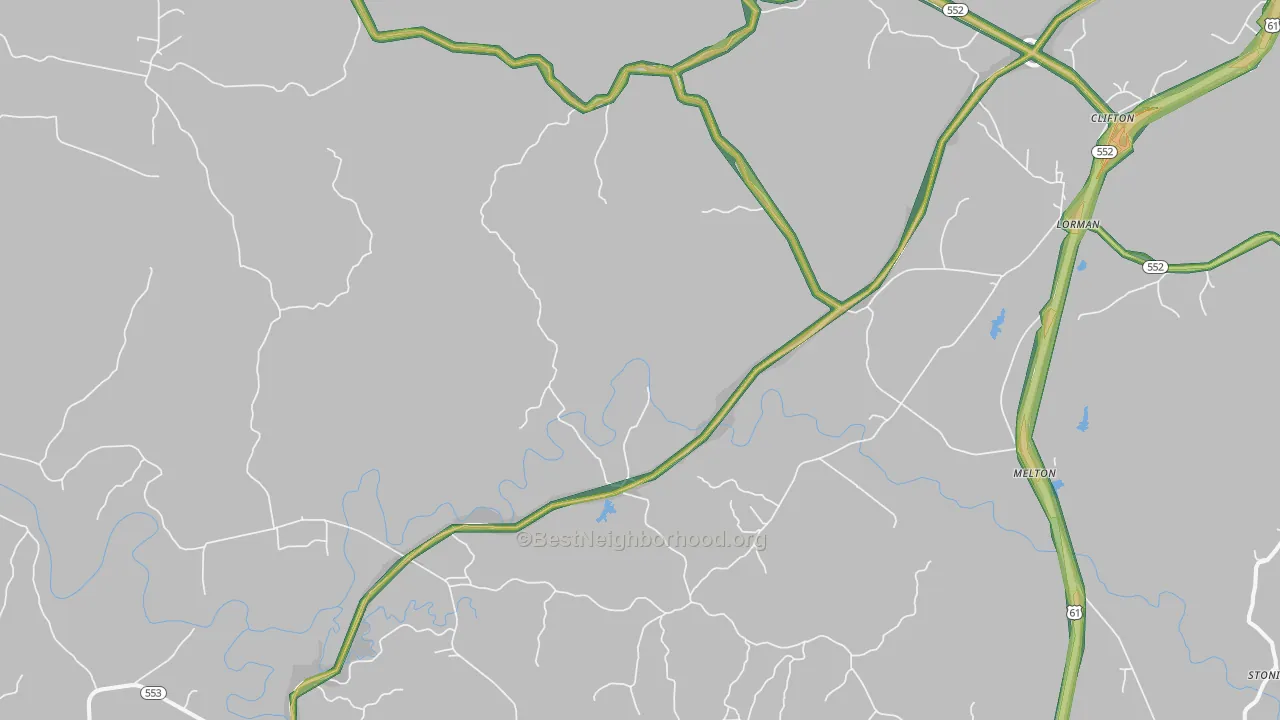 Russum, MS Map of Noise Levels in Russum