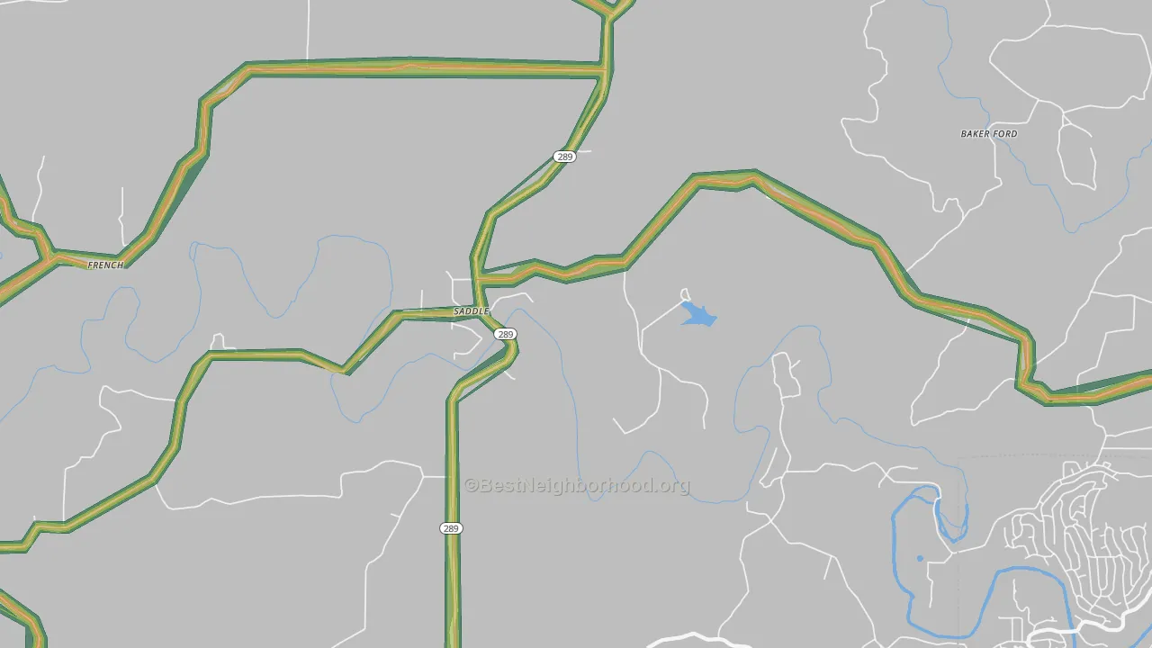 Saddle, AR Map of Noise Levels in Saddle