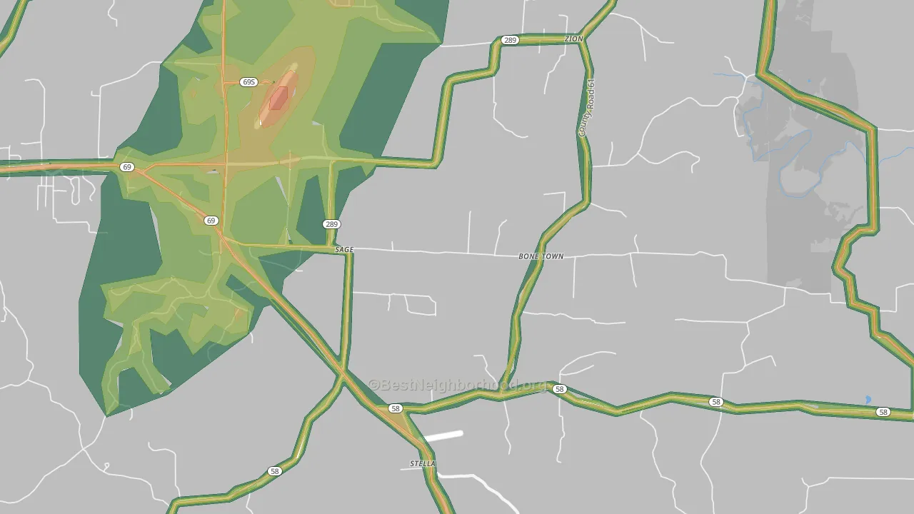 Sage, AR Map of Noise Levels in Sage