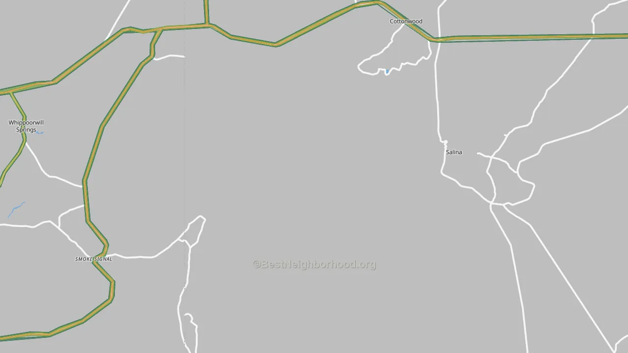 Salina, AZ Map of Noise Levels in Salina