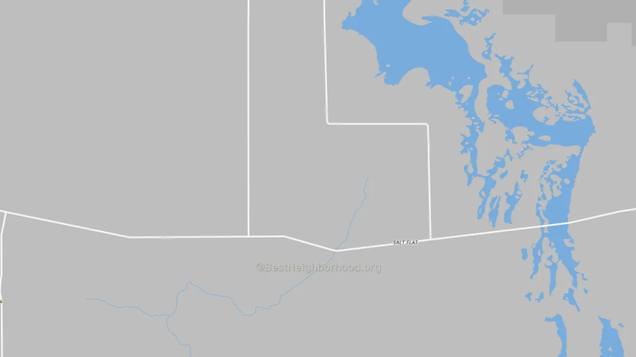 Salt Flat, TX Map of Noise Levels in Salt Flat