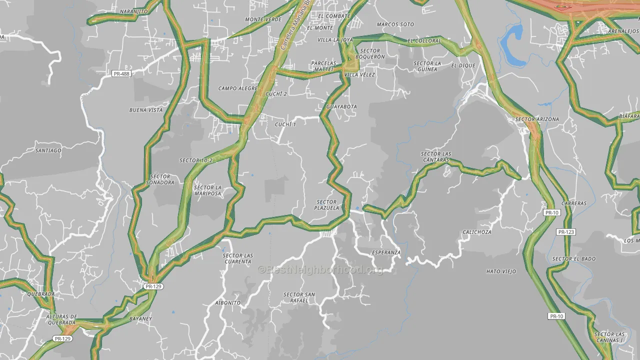 San Francisco, PR Map of Noise Levels in San Francisco