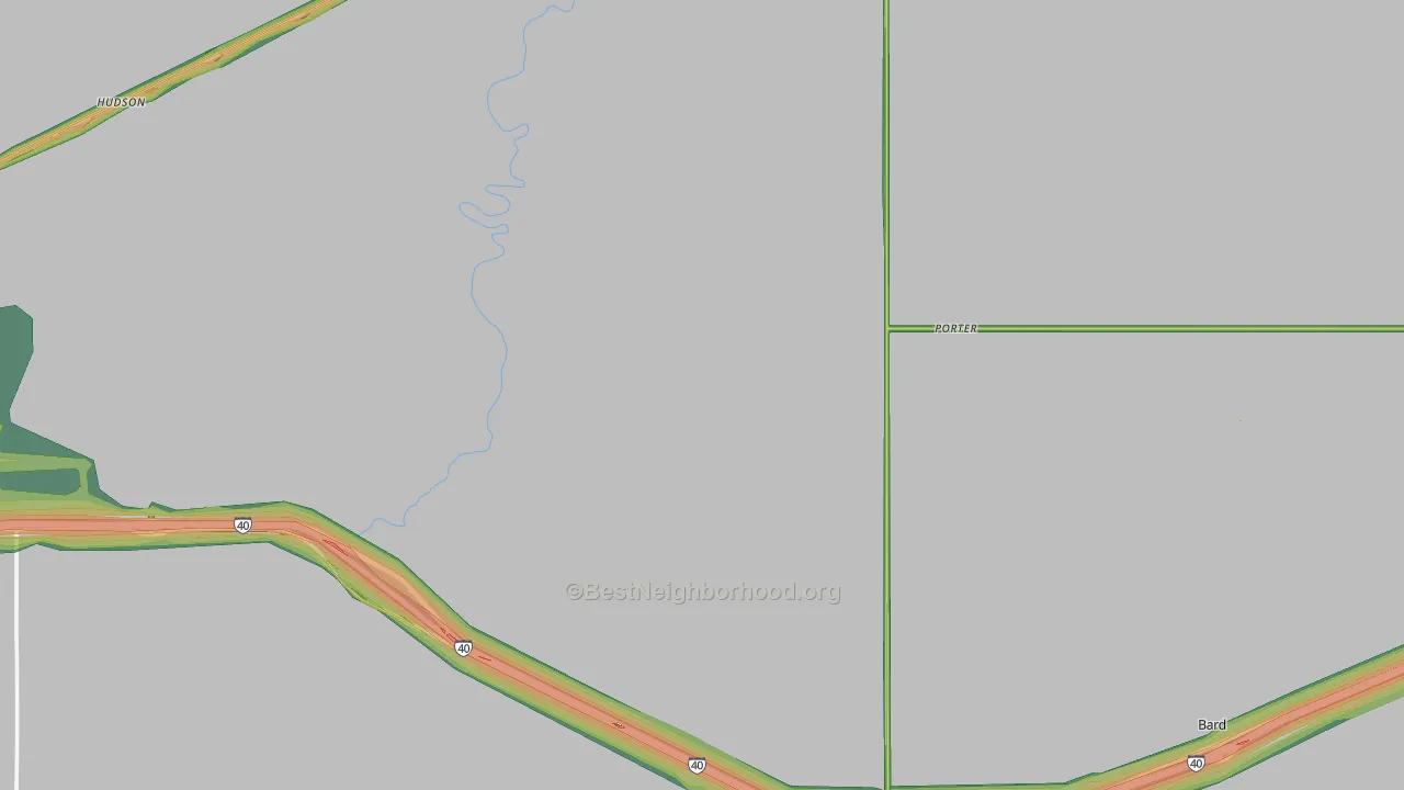 San Jon, NM Map of Noise Levels in San Jon