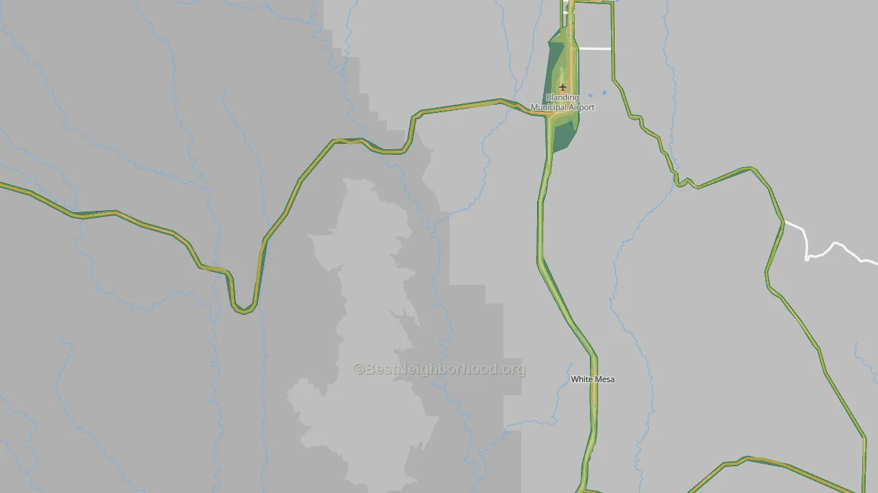 San Juan County, UT Map of Noise Levels in San Juan County