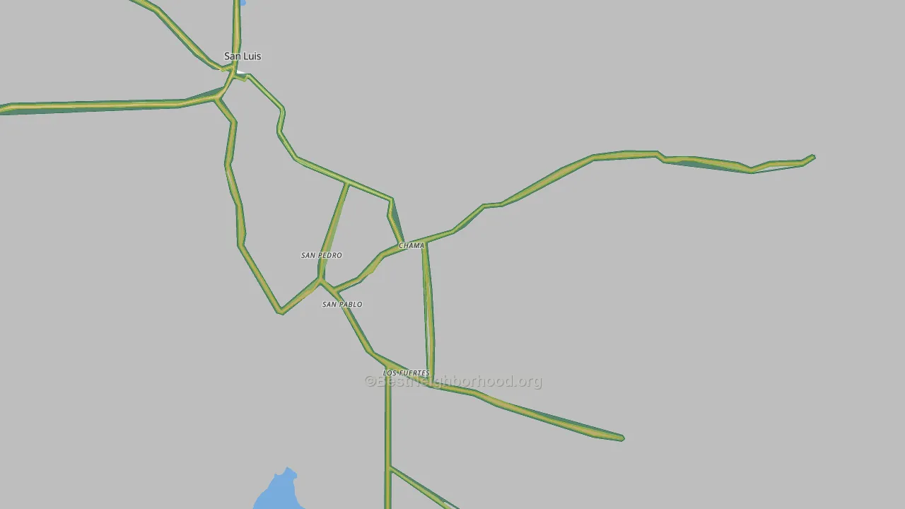 San Pablo, CO Map of Noise Levels in San Pablo