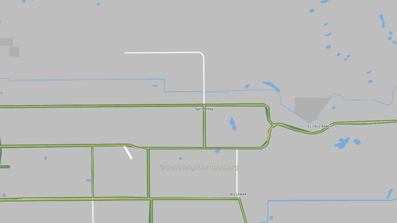 San Perlita, TX Map of Noise Levels in San Perlita
