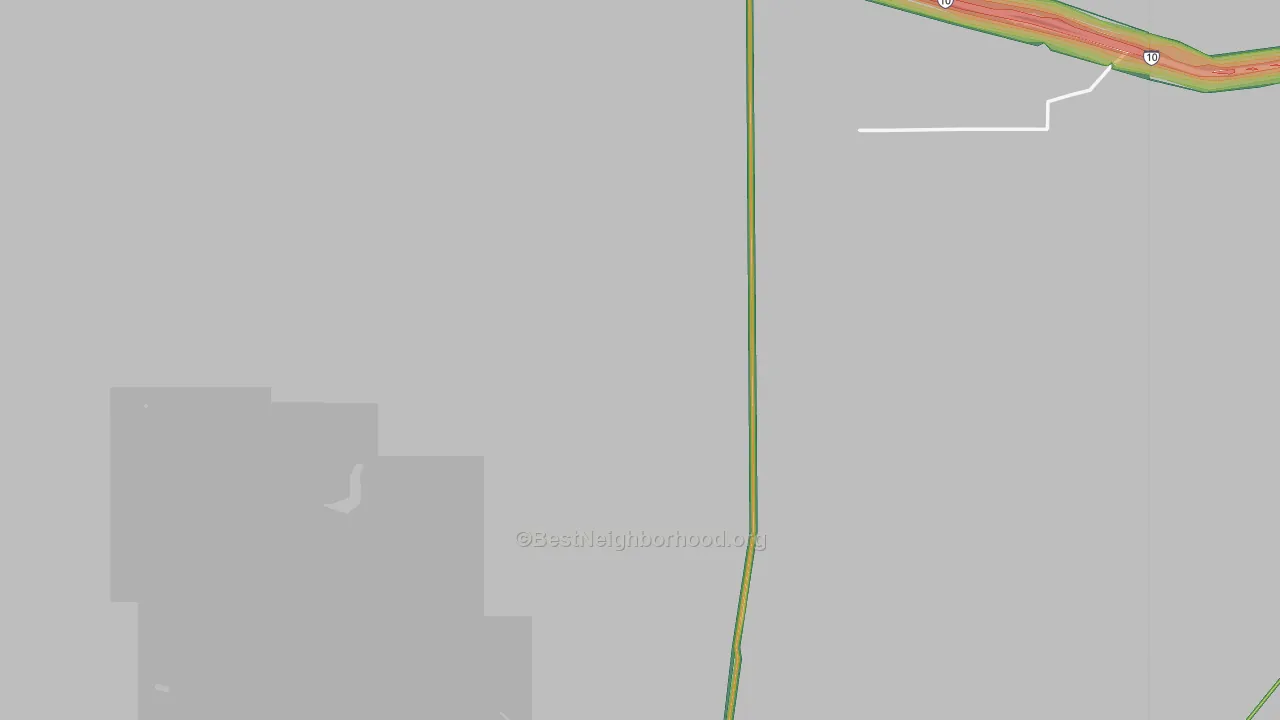 San Simon, AZ Map of Noise Levels in San Simon