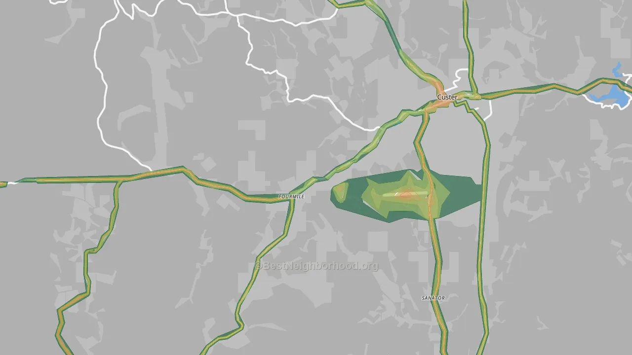Sanator, SD Map of Noise Levels in Sanator