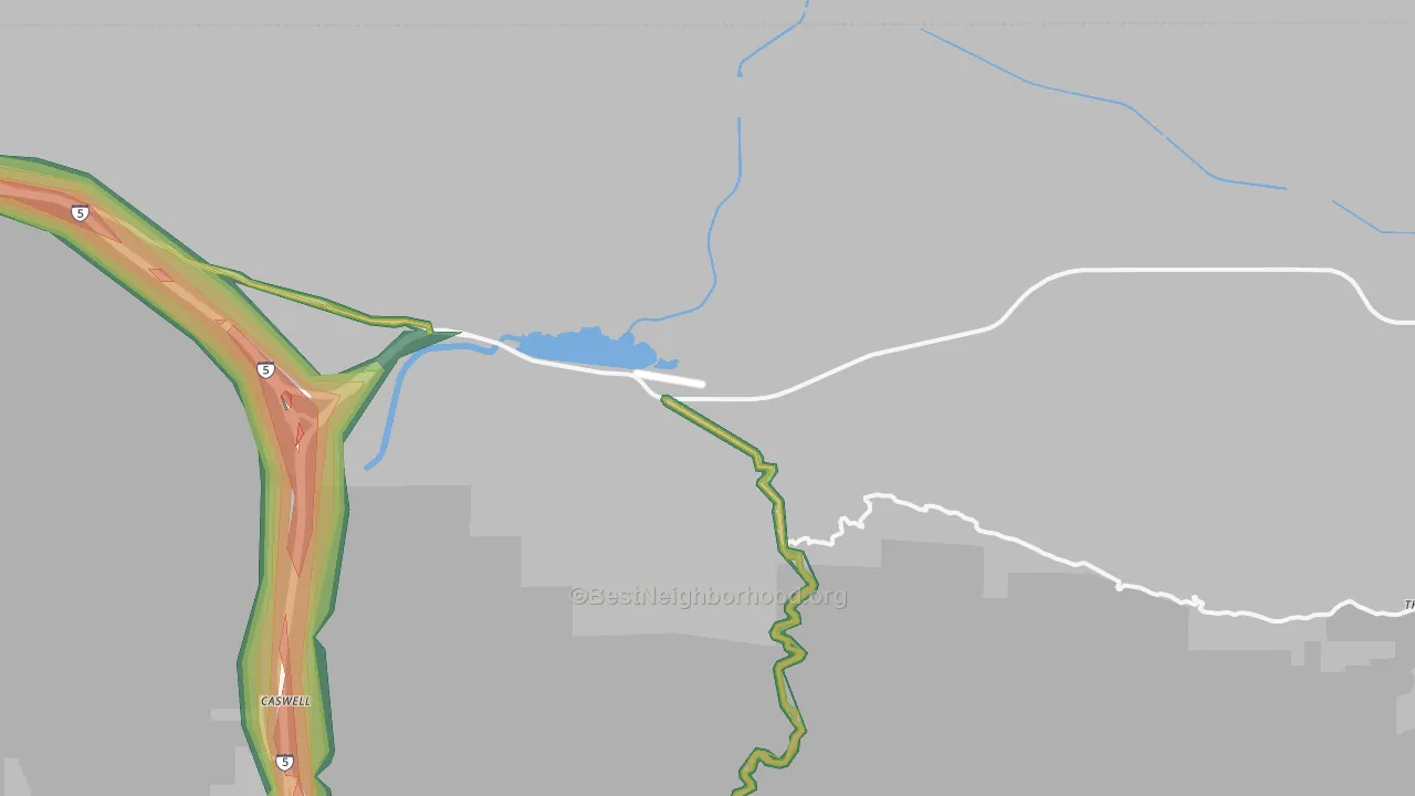 Sandberg, CA Map of Noise Levels in Sandberg