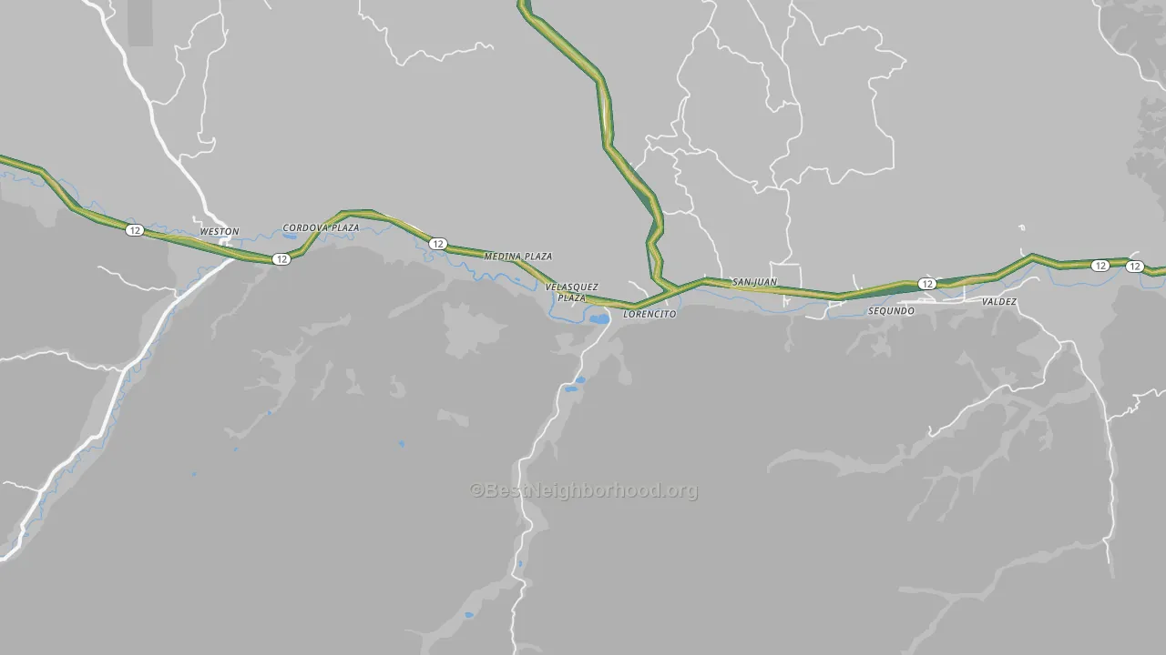 Sarcillo, CO Map of Noise Levels in Sarcillo