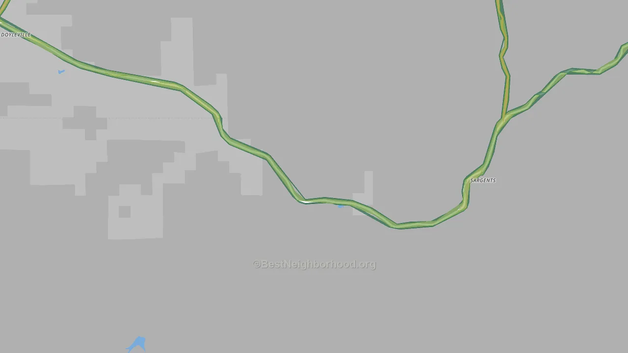 Sargents, CO Map of Noise Levels in Sargents