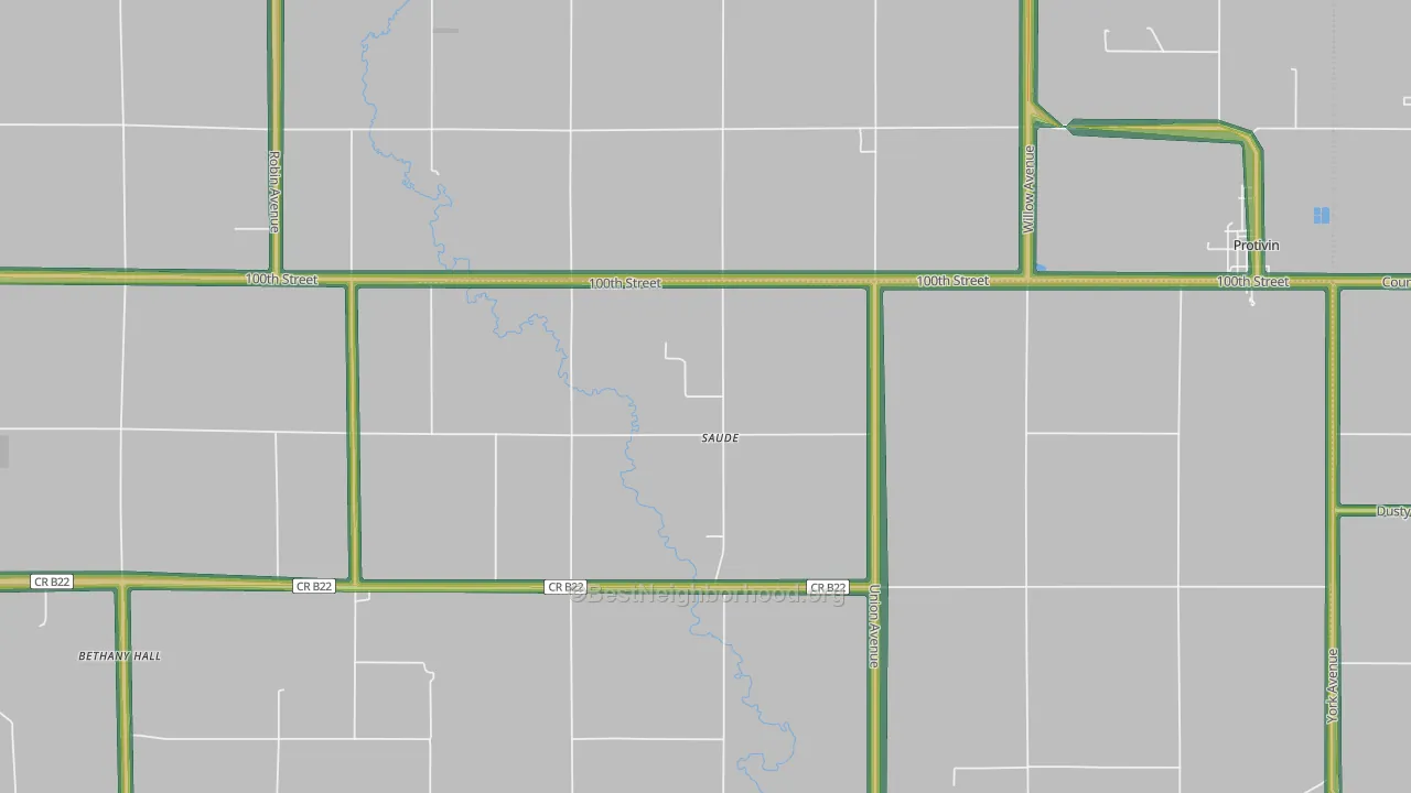 Saude, IA Map of Noise Levels in Saude