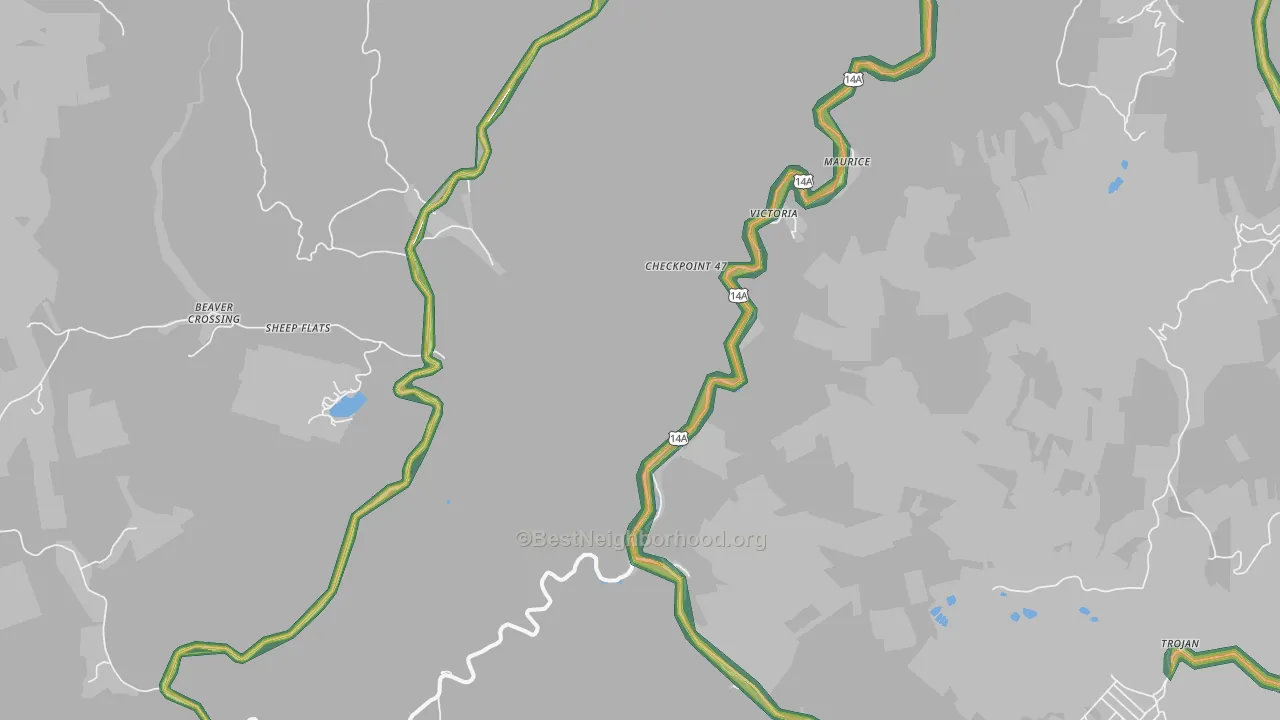 Savoy, SD Map of Noise Levels in Savoy