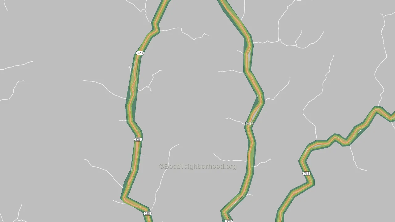 Scalf, KY Map of Noise Levels in Scalf